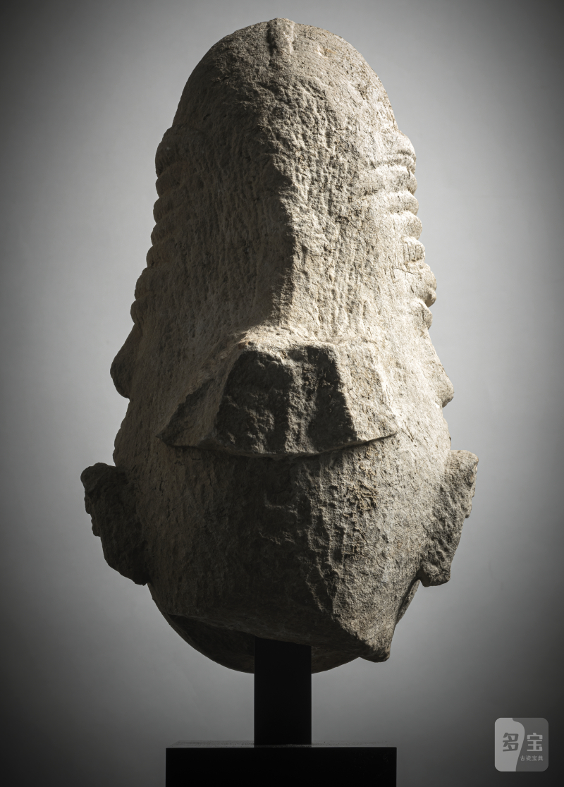 A BUFF SANDSTONE HEAD OF A FEMALE FIGURE - 图3